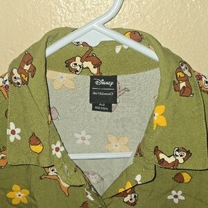 Her Universe Disney Chip 'N' Dale Acorn & Flowers Button-Up Dress